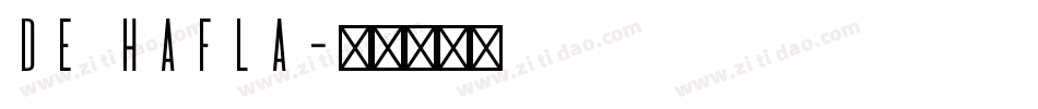 de hafla字体转换